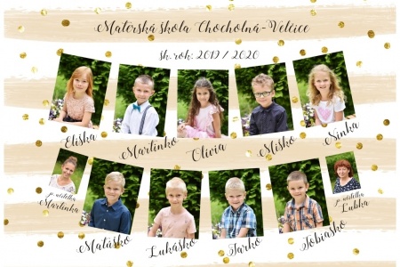 Fotenie predškolákov na tablo Pamas Foto Soňa Kalabová